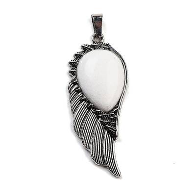 Natural White Jade Big Pendants