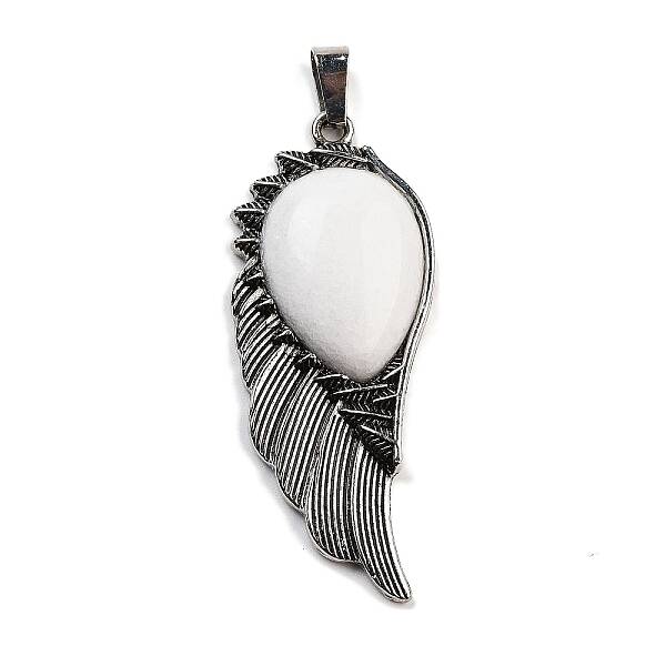 Natural White Jade Big Pendants