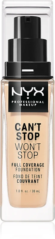 NYX Professional Makeup Can't Stop Won't Stop Full Coverage high coverage foundation color 06 Vanilla 30 ml