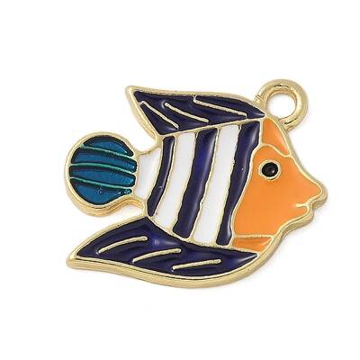 Ocean Theme Alloy Enamel Pendants