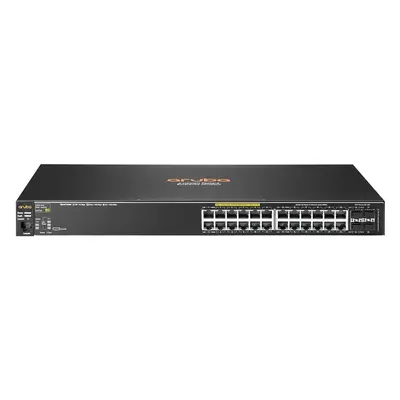HP J9773A#ABB | Aruba 2530 Series 2530-24G-PoE+ 24 x RJ-45 PoE+ 10/100/1000Base-T and 4 x SFP Ports Layer 2 Managed Gigabit E...