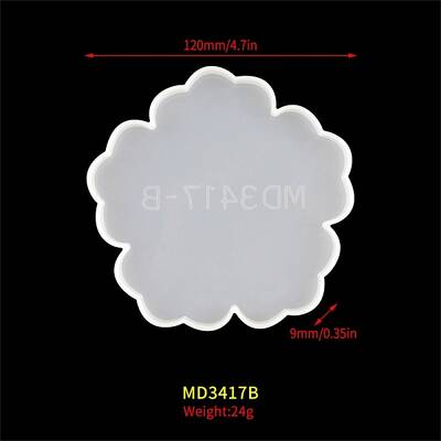 Flower DIY Food Grade Silicone Coaster Molds