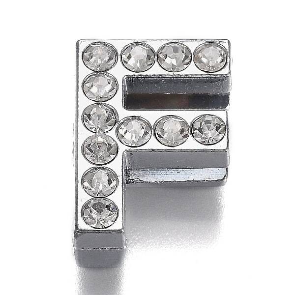 Alloy Letter Slide Charms