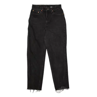 LEVI'S 512 Jeans Black Denim Slim Tapered Mens W26 L28