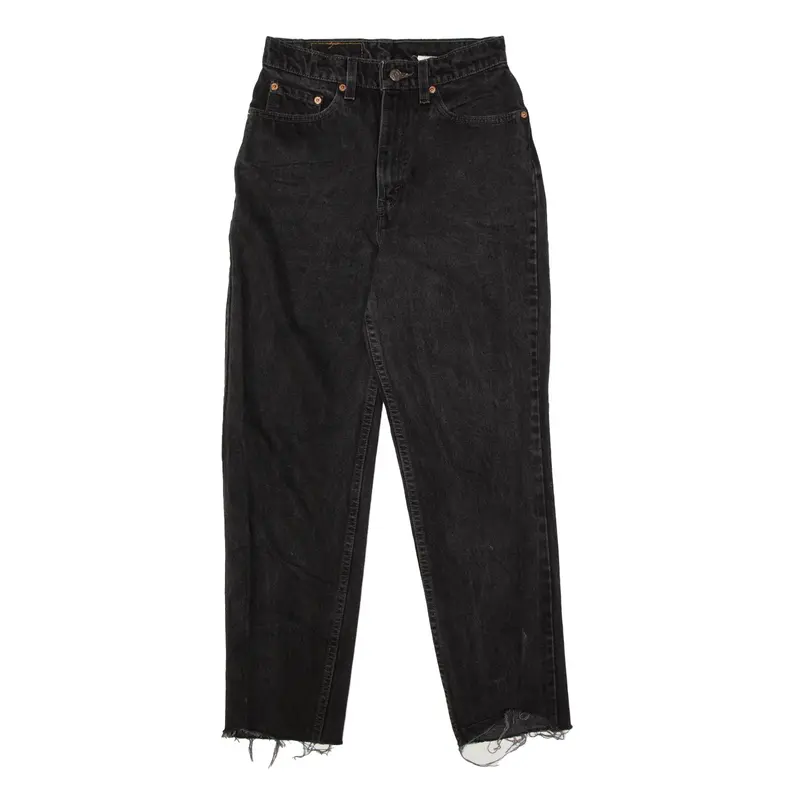 LEVI'S 512 Jeans Black Denim Slim Tapered Mens W26 L28