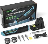 Wireless Soldering Iron Kit, Cordless Portable Solder Iron Pen with 4pcs Tips, Max 842℉Fast Heating, 2000mAh USB Rechargeab...