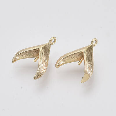 Brass Peg Bails Pin Pendants
