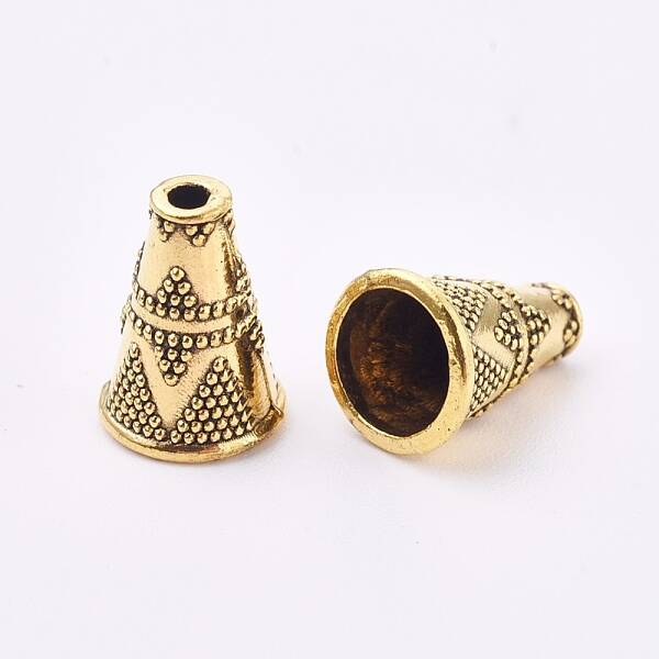 Tibetan Style Alloy Bead Cone