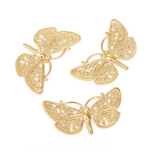 Brass Filigree Joiners Links