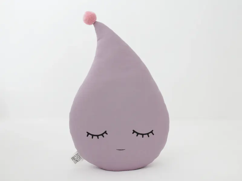 Dusty Lavender Raindrop Pillow