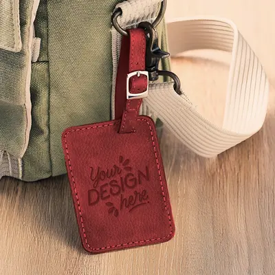 Memory Luggage Tag™ - Leather-Rose