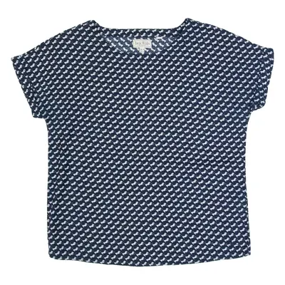 JACK WILLS Womens Printed Top Blue Crazy Pattern UK 10