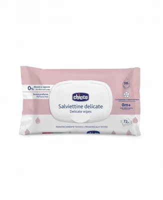 Chicco Delicate Wipes 72Pcs With Flip Cover
