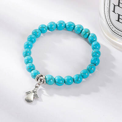 Beaded Bracelet Women's Set Popular Bohemian Ethnic Style Turquoise Bracelet