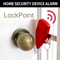 LockPoint 2-in-1 Portable Alarm Door Stopper,Provides Travel & Home Security Privacy.Prevent Entry to Airbnb,Home,Apartments,...