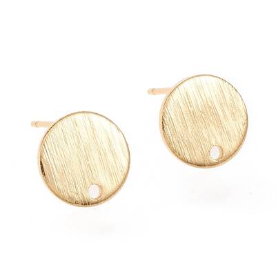 Brass Stud Earring Findings