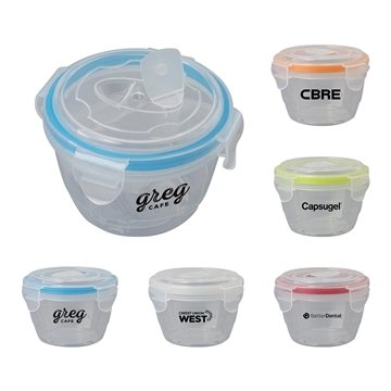 250 Custom Locking Lid Bowl - Microwave Safe & BPA-Free
