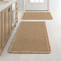 Boho Style Bathroom Mat, 1/2 Counts Non-slip Washable Bath Rug, Absorbent Bath Mat for Bathroom Floor Dormitory Kitchen Home ...