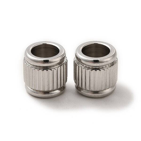 Non-Tarnish 201 Stainless Steel European Beads