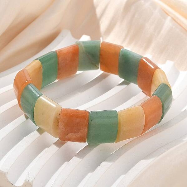 Handmade Lampwork Beaded Stretch Bracelets for Men Women