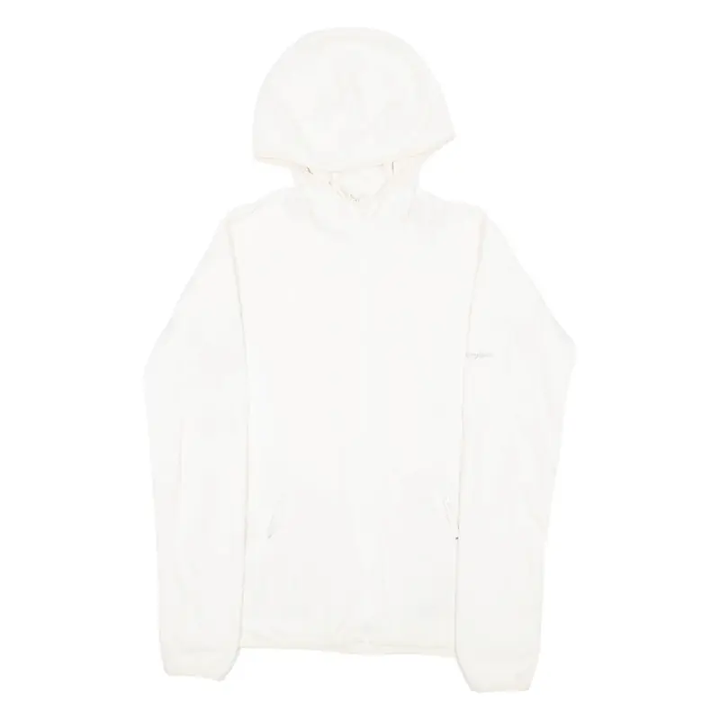 BERGHAUS Fleece Womens Cream Hoodie Full Zip UK 8