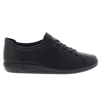 Ecco Soft 2.0 Leather Women's Lace Up Shoes - Black - Size:US 7-7.5 Women