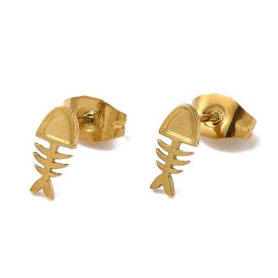 Ion Plating(IP) 304 Stainless Steel Stud Earrings for Women