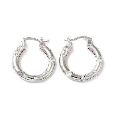 Cubic Zirconia Hoop Earrings