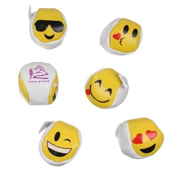 288 Customized Emoji Kickball - Pellet Filled