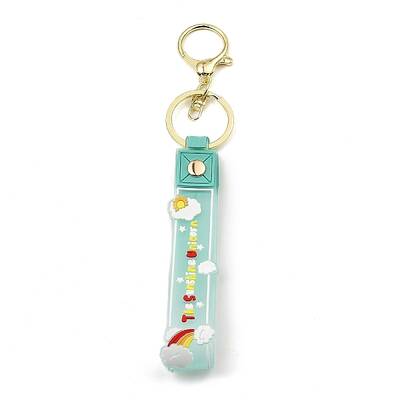 Cloud PVC Rope Keychains