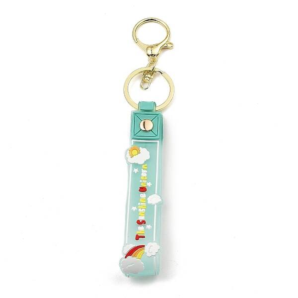 Cloud PVC Rope Keychains