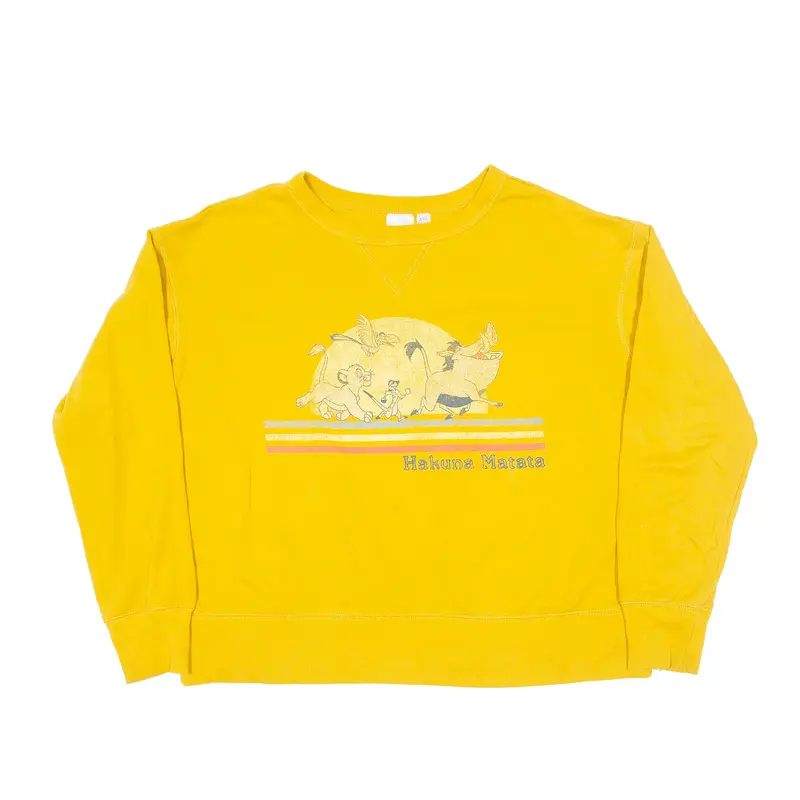 DISNEY The Lion King Yellow Sweatshirt 2XL