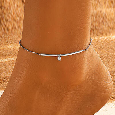 Stainless Steel Link Chain Anklet for Women