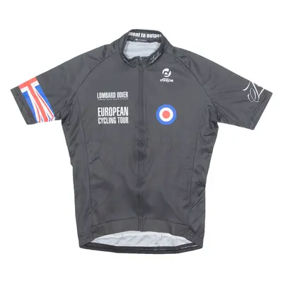 DEEPS London Cycling Mens Jersey Black 1/4 Zip M
