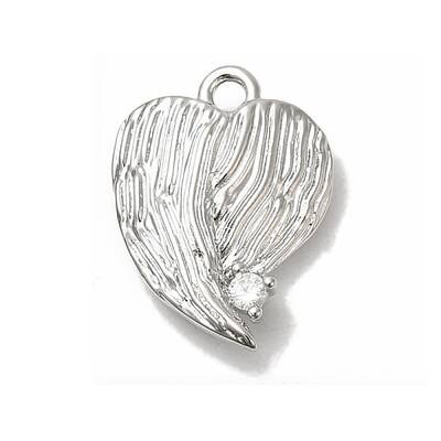 Brass Micro Pave Cubic Zirconia Pendants