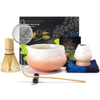 TEANAGOO 7 Pcs Matcha Whisk Set, Ceramic Matcha Set, Matcha Kit for Ceremony, Matcha Tea Set for Making Breakfast/Matcha Latt...