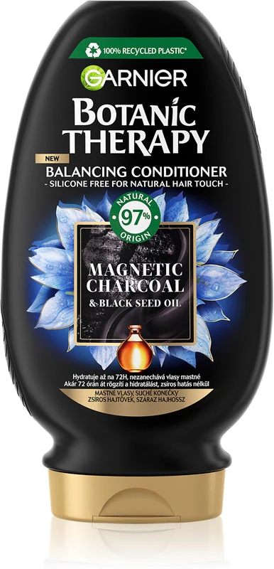 Garnier Botanical Therapy Moisturizing Conditioner Magnetic Charcoal 200 ml for Oily and Dry Hair