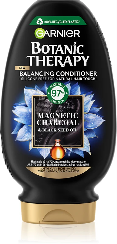 Garnier Moisturizing conditioner for oily hair and dry hair ends Botanical Therapy Magnetic Charcoal (Rebalancing Conditioner...