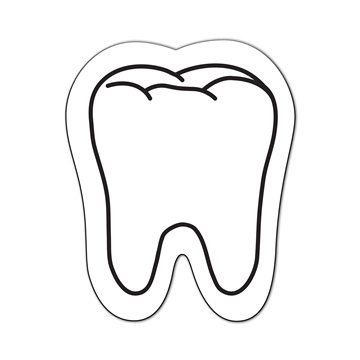 150 Custom Tooth Magnet - Full Color