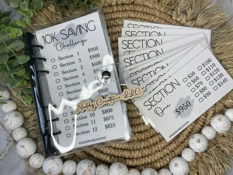 10K Saving Challenge Binder A6