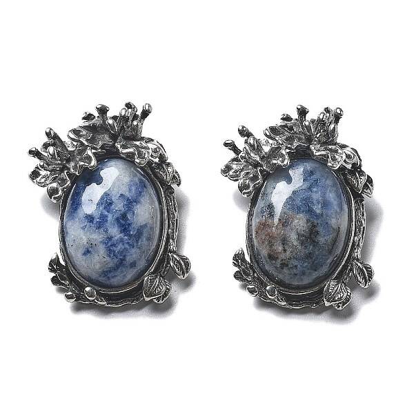 Natural Blue Spot Jasper Pendants