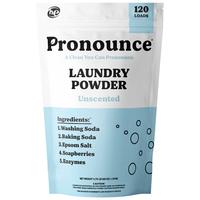Pronounce Laundry Powder - 120 Loads - Safe for Families, Babies, Sensitive Skin/Eczema