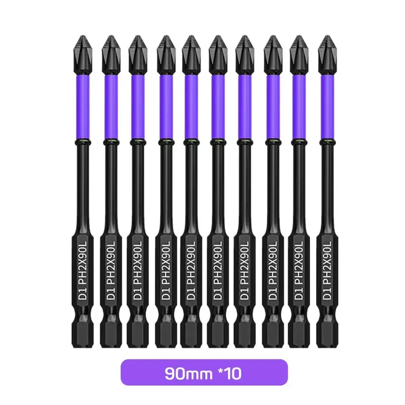 Phillips Magnetic Screwdriver Bit Tools Set for Summer, 90mm Waterproof Anti-slip Screwdriver Bit Tool Set, Impact Driver Bit...