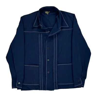 Jc Penny Shirt - Medium Blue Cotton Blend