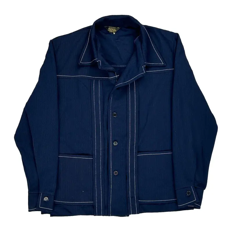 Jc Penny Shirt - Medium Blue Cotton Blend