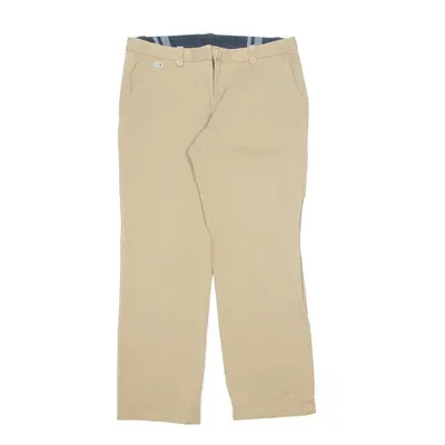 LACOSTE Chino Trousers Beige Regular Tapered Mens W30 L26