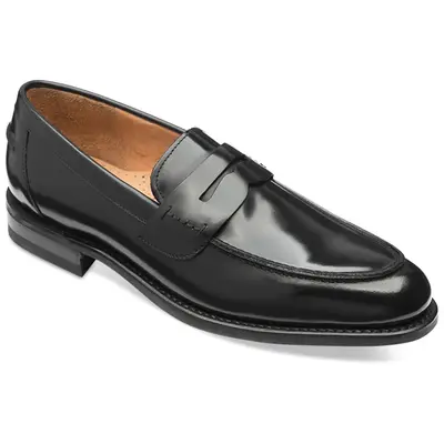 Loake 356 Leather Men's loafers Shoes - Black - Size:US 11 Men
