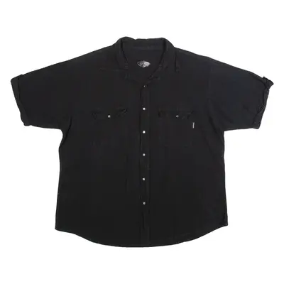 WAKONDA Mens Plain Shirt Black 2XL