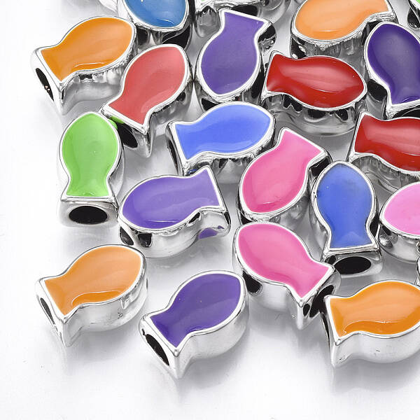 UV Plating Acrylic European Beads