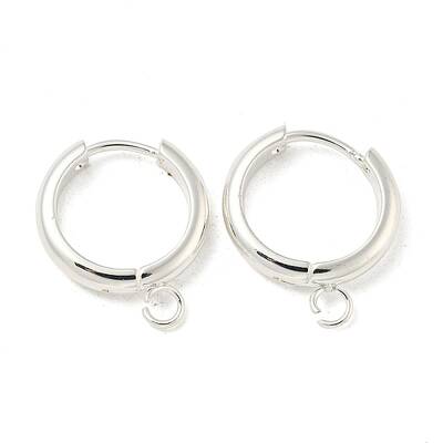 201 Stainless Steel Huggie Hoop Earring Findings